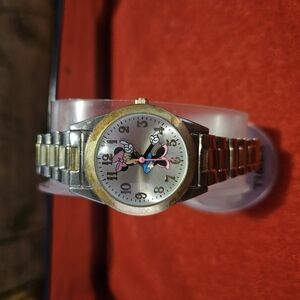Silver and Gold Cartoon Character Watch